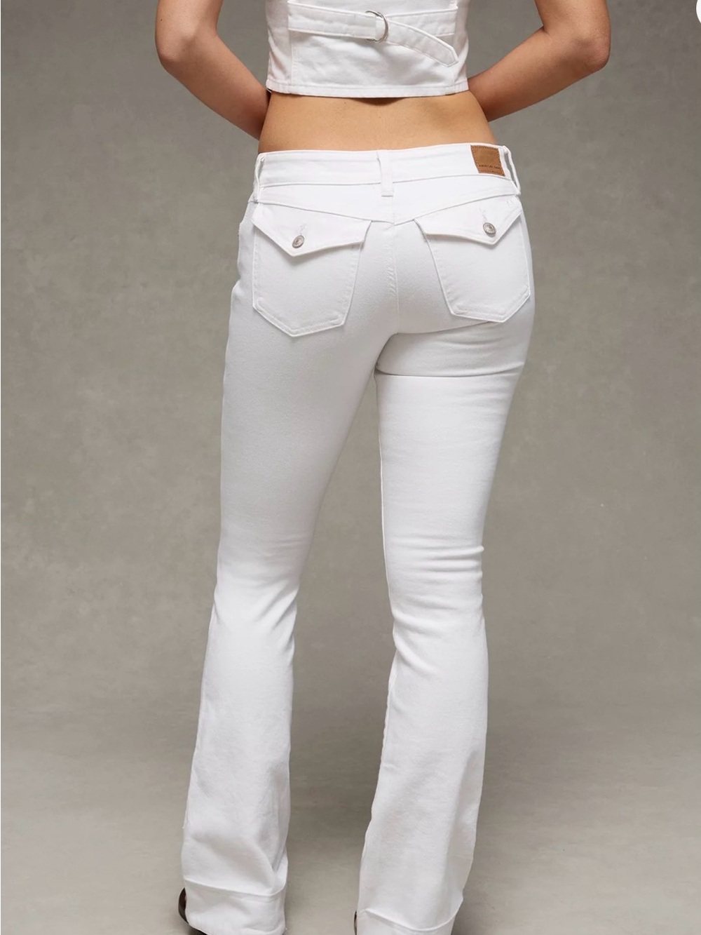 American Eagle Stretch Super Low-Rise Kick Bootcut Jean Size 12; 31W - Picture 3 of 9